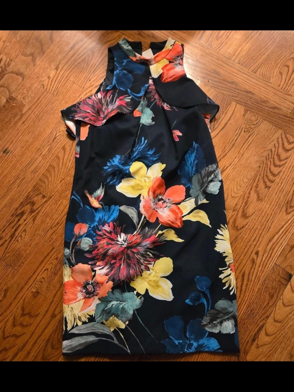 Navy Floral Tina Turk Dress